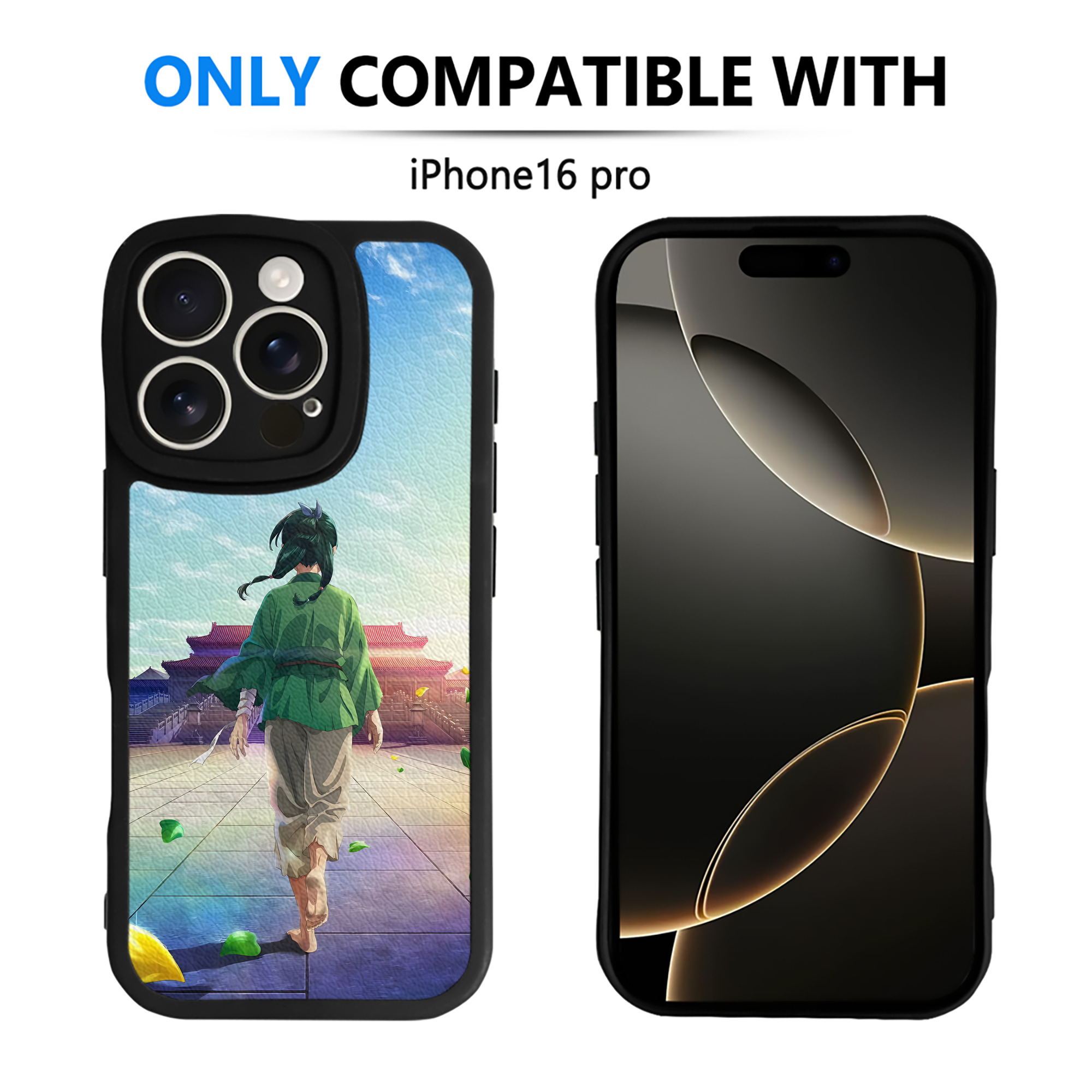 （画像用） 薬屋のひとりごと The Apothecary Diaries 【iPhone 16シリーズ対応】シリコンスマホケース（レザー調） 材質：シリコン